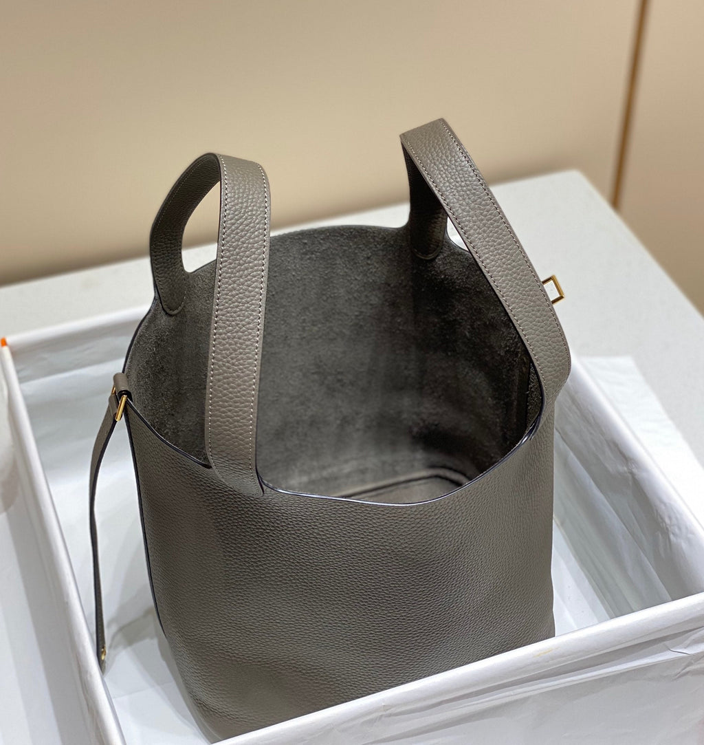 HERMES picotin lock 22 chocolate togo ghw