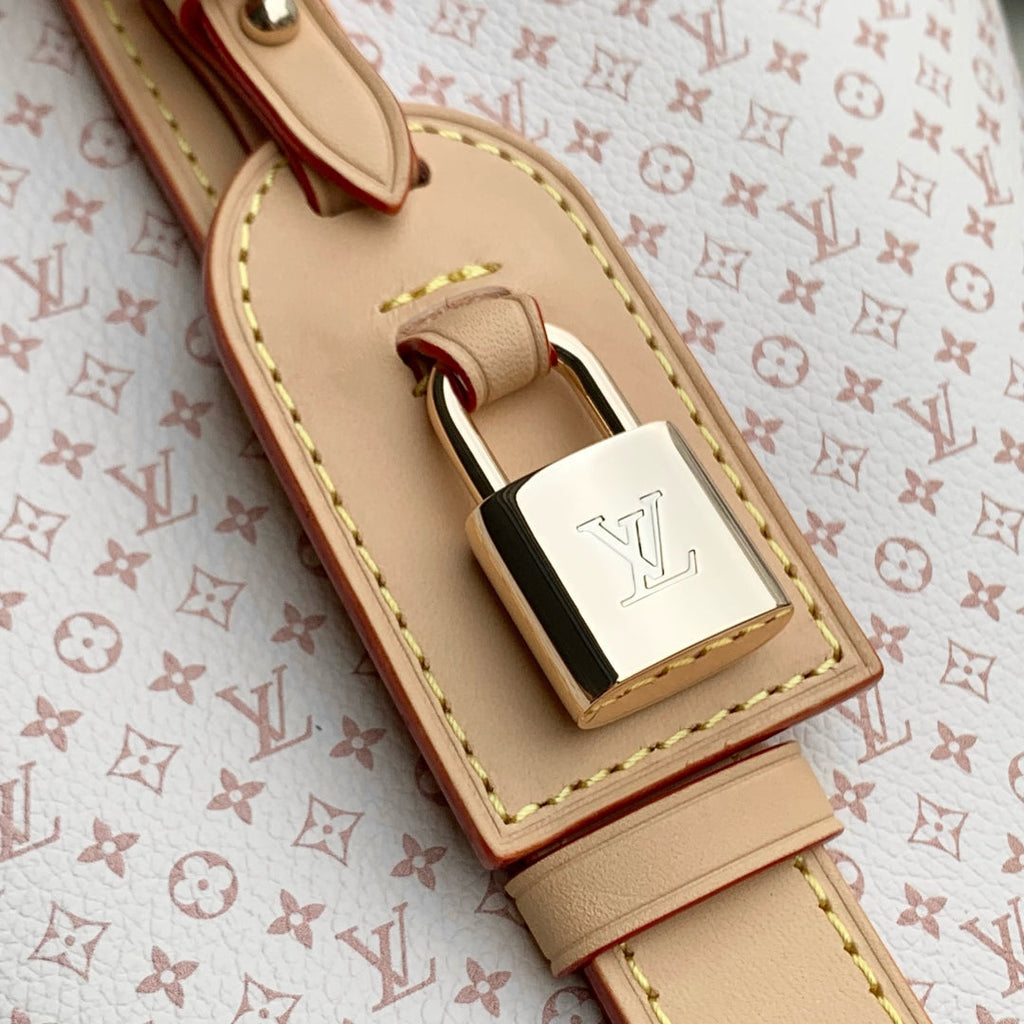 LOUIS VUITTON ROMANCE ALL IN BB 25S 18 IN DUNE MONOGRAM DAMIER CALFSKIN