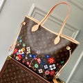 LOUIS VUITTON NEVERFULL TOTE BAG 31 IN MULTICOLOR FLORAL CANVAS