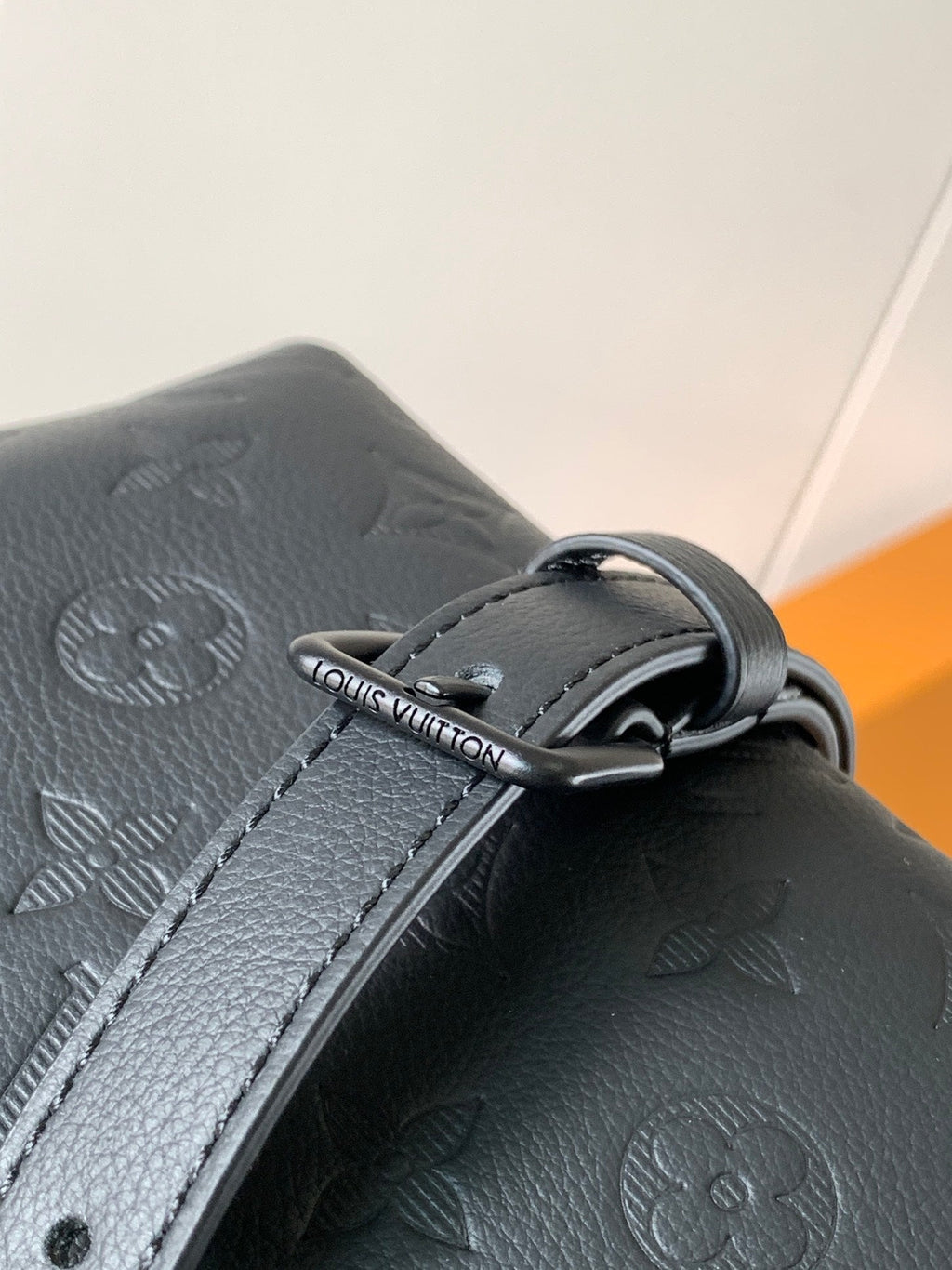 LOUIS VUITTON LV 25S PULSE WEARABLE WALLET 22 IN BLACK MONOGRAM SHADOW EMBOSSED CALFSKIN