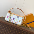 LOUIS VUITTON POCHETTE ACCESSOIRES BAG 22 IN MULTICOLOR MONOGRAM CANVAS AND COWHIDE